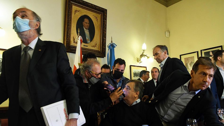 Los legisladores Pablo Tonelli, Mario Negri y Daniel Lipovetzky