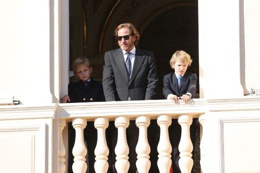 Día Patrio en Mónaco: Andrea Casiraghi con sus hijos.