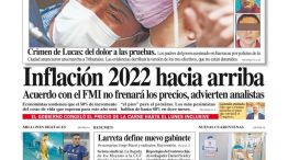 La tapa del Diario PERFIL del sábado 20 de noviembre de 2021.