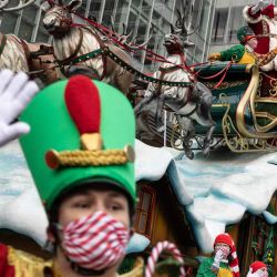 Se ve a Santa Claus durante el Desfile del Día de Acción de Gracias de Macy's en la ciudad de Nueva York.  | Foto:AFP