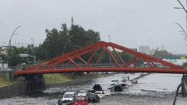 La tormenta generó inundaciones en la Ciudad de Buenos Aires y varios puntos del conurbano