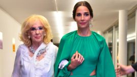 Mirtha Legrand entró del brazo de su nieta, Juana Viale