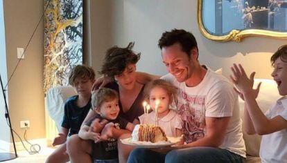Benjamín Vicuña festejó su cumpleaños con sus cinco hijos