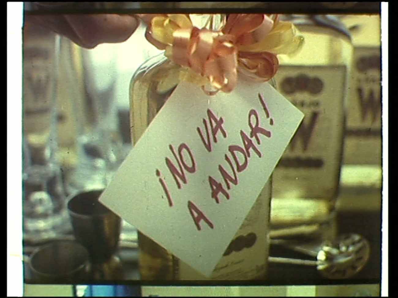 "No va a andar" spot para Añejo W, de Hiram Walker, Director: Luis Puenzo, Agencia: Schussheim, Braga Menéndez, Bensignor, 1982.