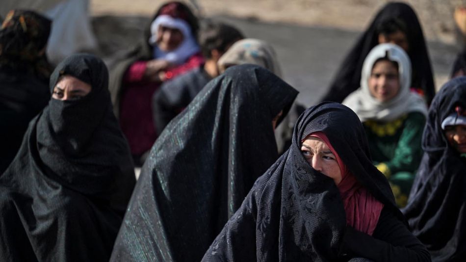 mujeres en protestas en  Afganistán 20211203