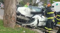 En el automóvil que se estrelló contra un árbol en la rotonda de 120 y 32 viajaban tres policías, dos de ellos murieron.