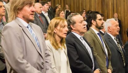 DISTANTES. Es indisimulable la tensión entre el juez federal 3, Vaca Narvaja y Vélez Funes.