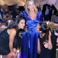 Mica Viciconte lució su pancita de cuatro meses de embarazo en un casamiento