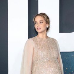 Jennifer Lawrence deslumbró con su panza de embarazo en la alfombra roja de Don't Look Up