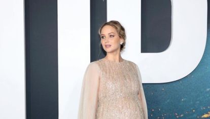 Jennifer Lawrence deslumbró con su panza de embarazo en la alfombra roja de Don't Look Up