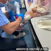 Emma, la hija menor de Evangelina Anderson sufrió un doloroso y fuerte accidente