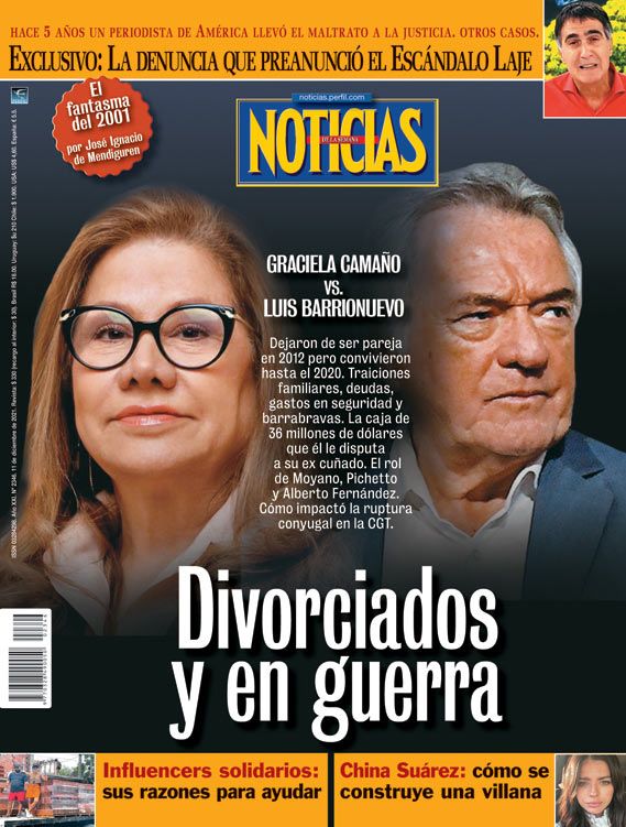 Tapa Nº 2346: Graciela Camaño vs. Luis Barrionuevo, divorciados y en guerra | Foto:Pablo Temes