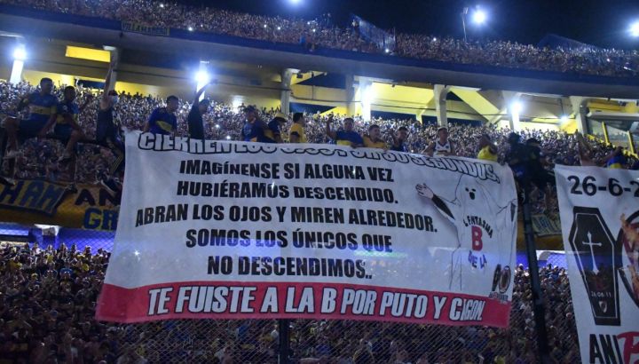 Los hinchas de Boca le respondieron a Marcelo Gallardo. //Fotobaires