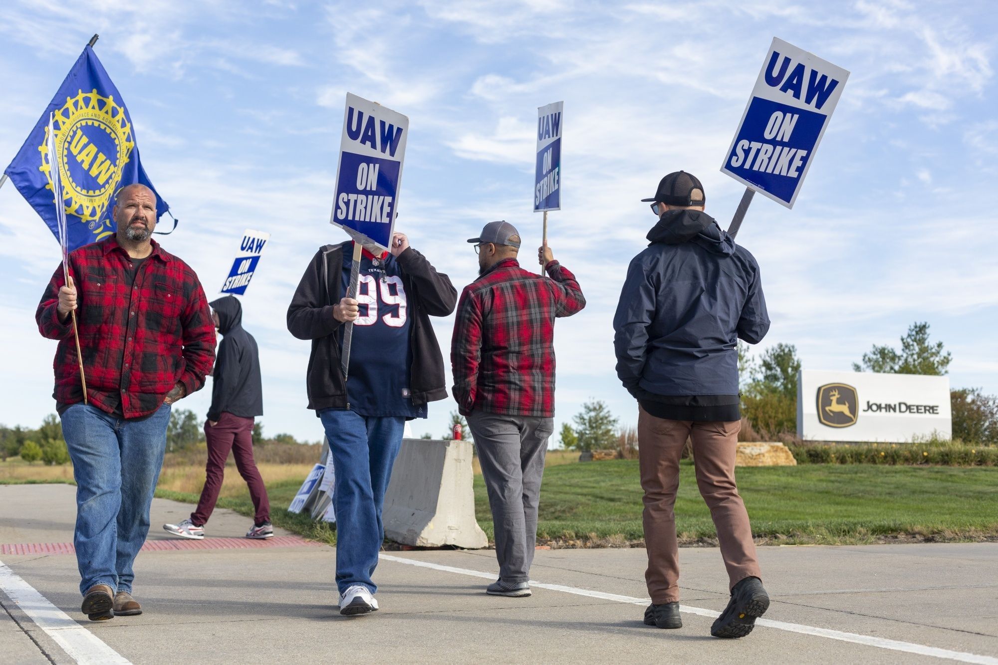 Deere Workers Strike for First Time Since 1986 for More Pay