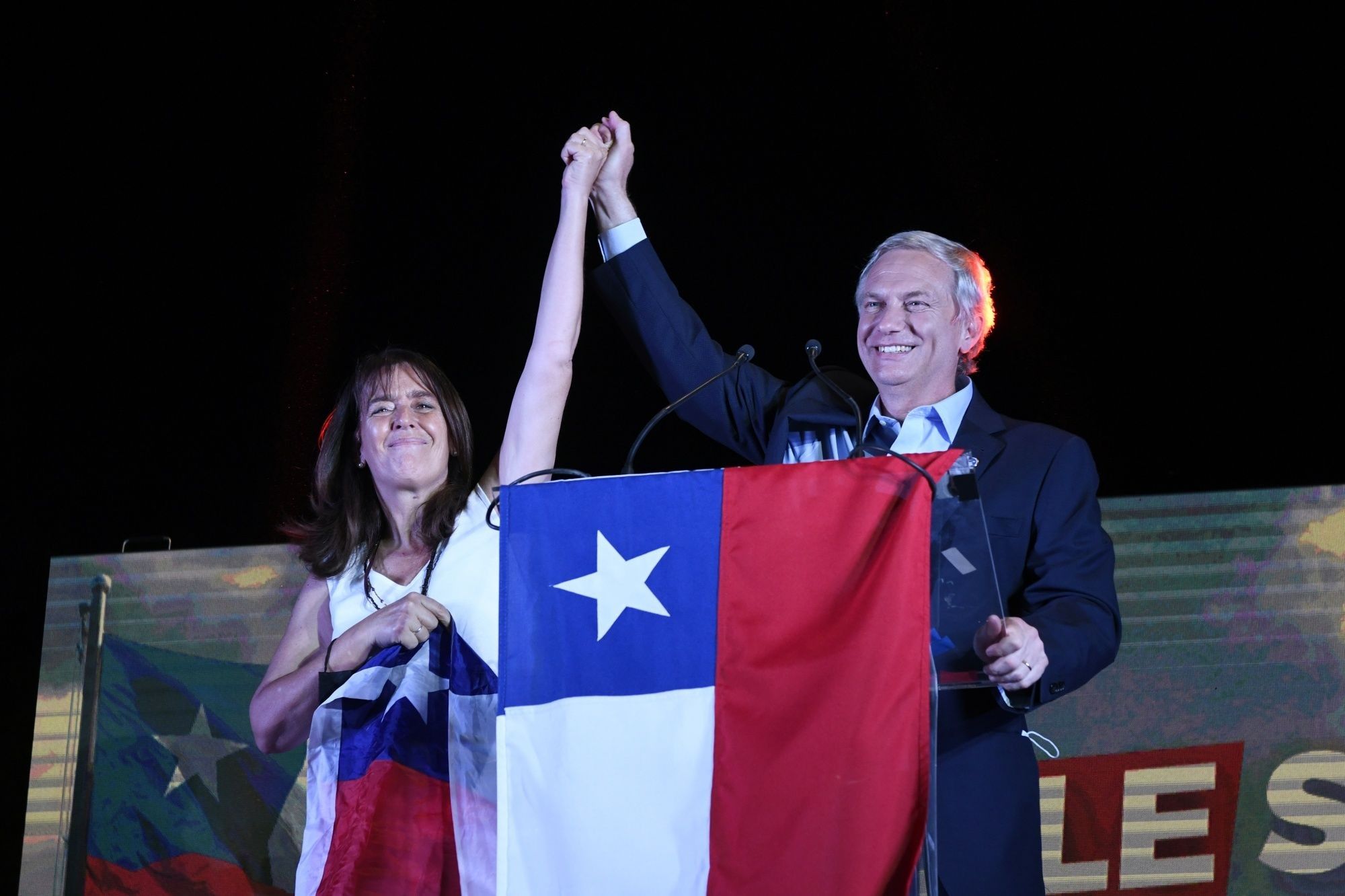 Republican Party Presidential Candidate Jose Antonio Kast Holds Election Night Rally