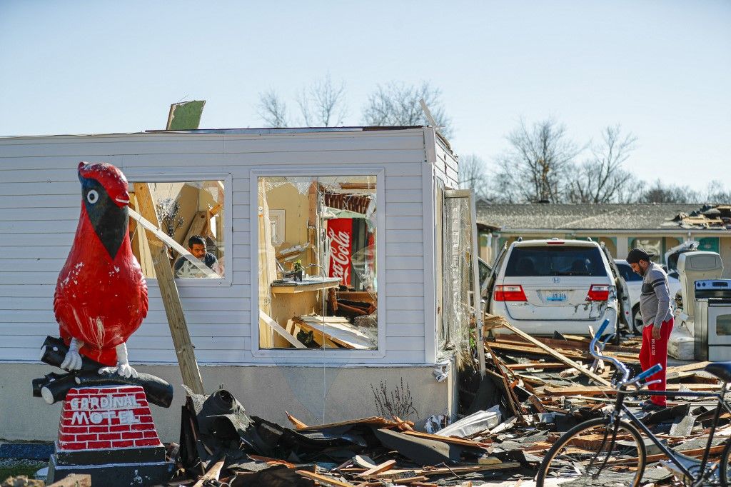 Decenas de personas murieron en Kentucky por el paso de varios tornados que dejaron una estela de destrucción en ese estado de Estados Unidos