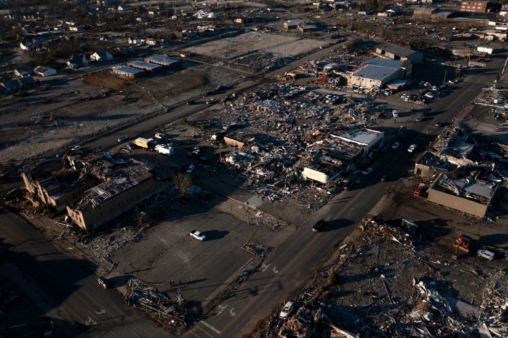 Decenas de personas murieron en Kentucky por el paso de varios tornados que dejaron una estela de destrucción en ese estado de Estados Unidos