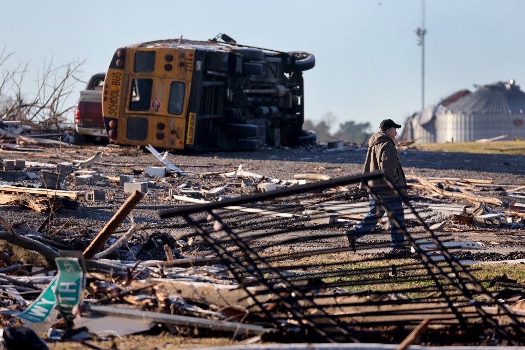 Decenas de personas murieron en Kentucky por el paso de varios tornados que dejaron una estela de destrucción en ese estado de Estados Unidos.