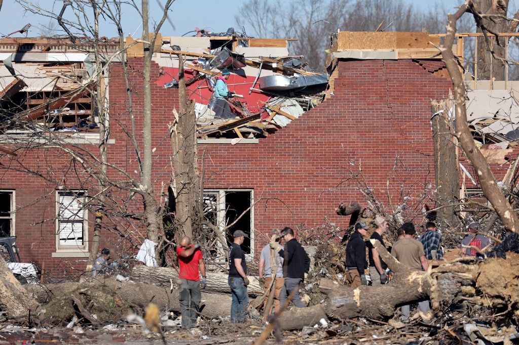 Decenas de personas murieron en Kentucky por el paso de varios tornados que dejaron una estela de destrucción en ese estado de Estados Unidos.