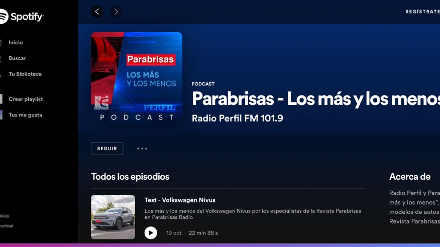 Parabrisas Radio Podcast Spotify