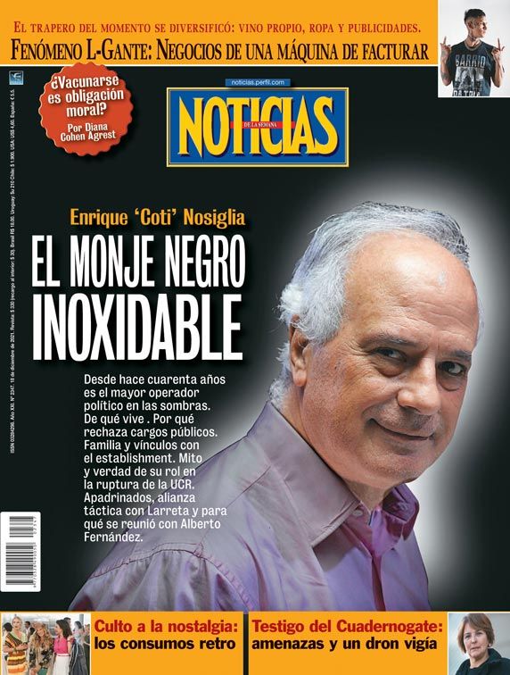 Tapa Nº 2347: Enrique "Coti" Nosiglia, el monje negro inoxidable | Foto:Pablo Temes