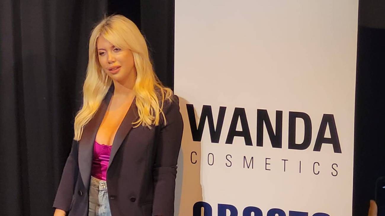 Así fue la conferencia de prensa de Wanda Nara en la presentación de su nuevo local