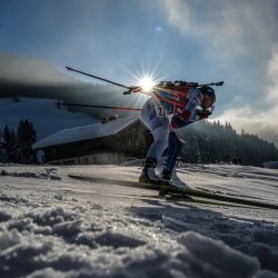 La eslovaca Paulina Fialkova compite durante la prueba femenina de sprint de 7,5 km de la Copa del Mundo de esqui en Le Grand-Bornand, en los Alpes franceses. | Foto:OLIVIER CHASSIGNOLE / AFP