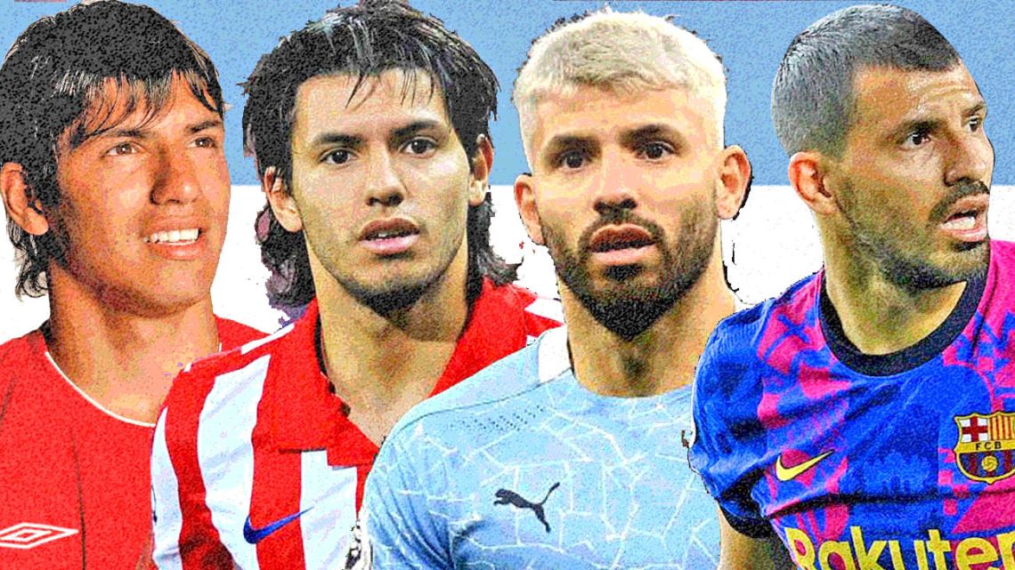 Sergio Agüero through the ages.