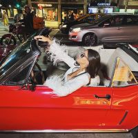 La foto de la China Suárez en un auto descapotable que captó la atención de las calles porteñas