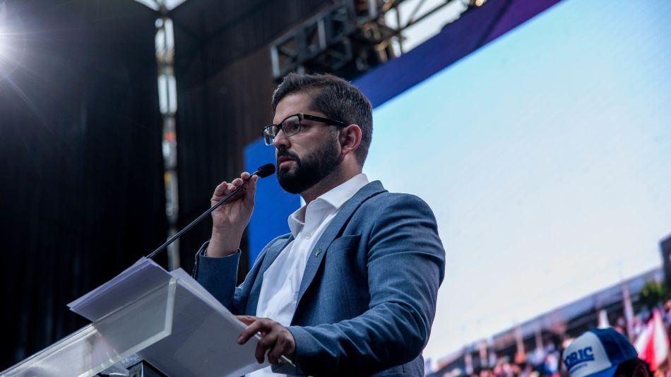 Presidential Candidate Gabriel Boric Holds Closing Rally Ahead Of Run-Off Elections