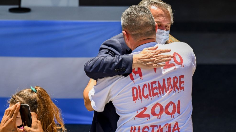 El presidente Alberto Fernández encabezó el acto de homenaje a las víctimas de la represión en la crisis del 2001.