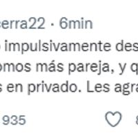 María Becerra rompió el silencio tras su exabrupto y confirmó su separación