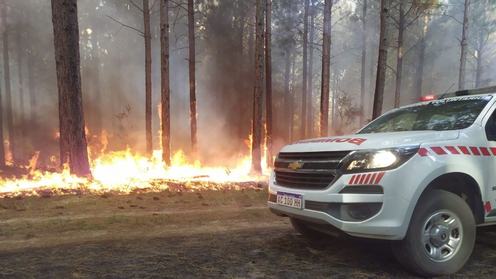 incendio forestal en Entre Ríos