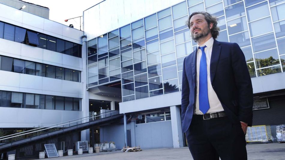 El canciller Santiago Cafiero, en la entrevista con Jorge Fontevecchia.