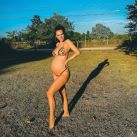 Julieta Nair Calvo mostró su pancita de seis meses de embarazo y enterneció a sus fans