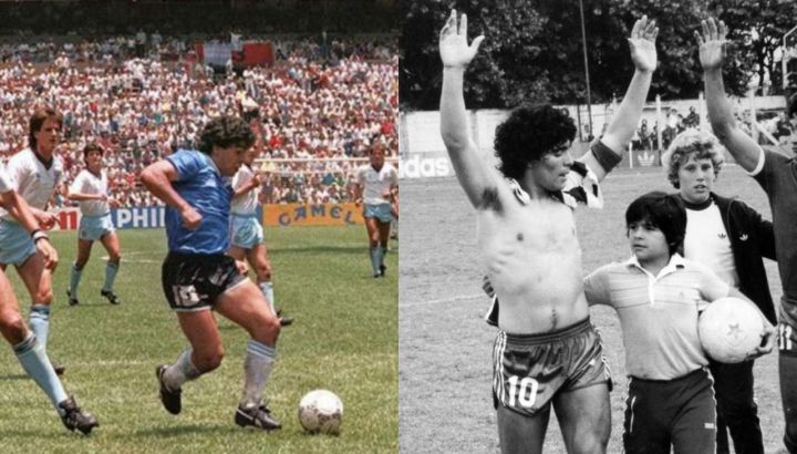 Diego Maradona recordó el consejo de su hermano Hugo que lo ayudó a convertir el Gol del Siglo. //CEDOC