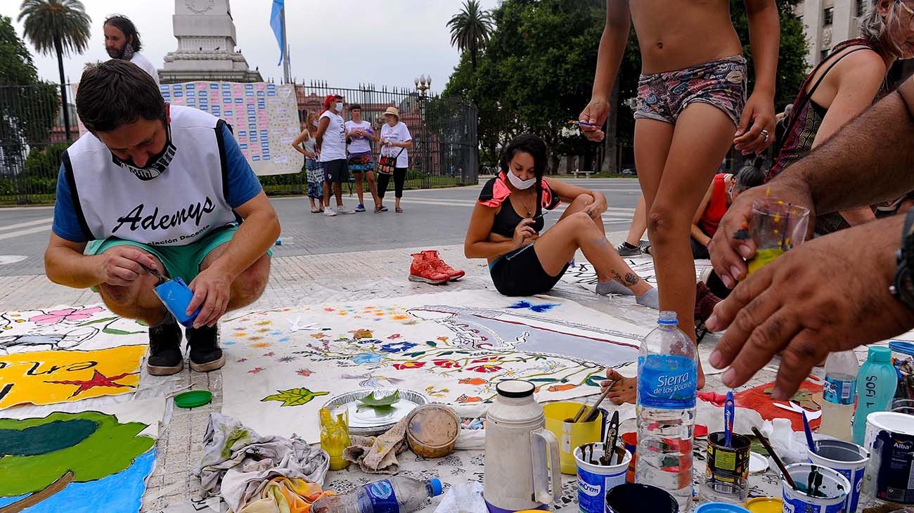 Manifestación por los 17 años del aniversario de la tragedia de Cromañón.