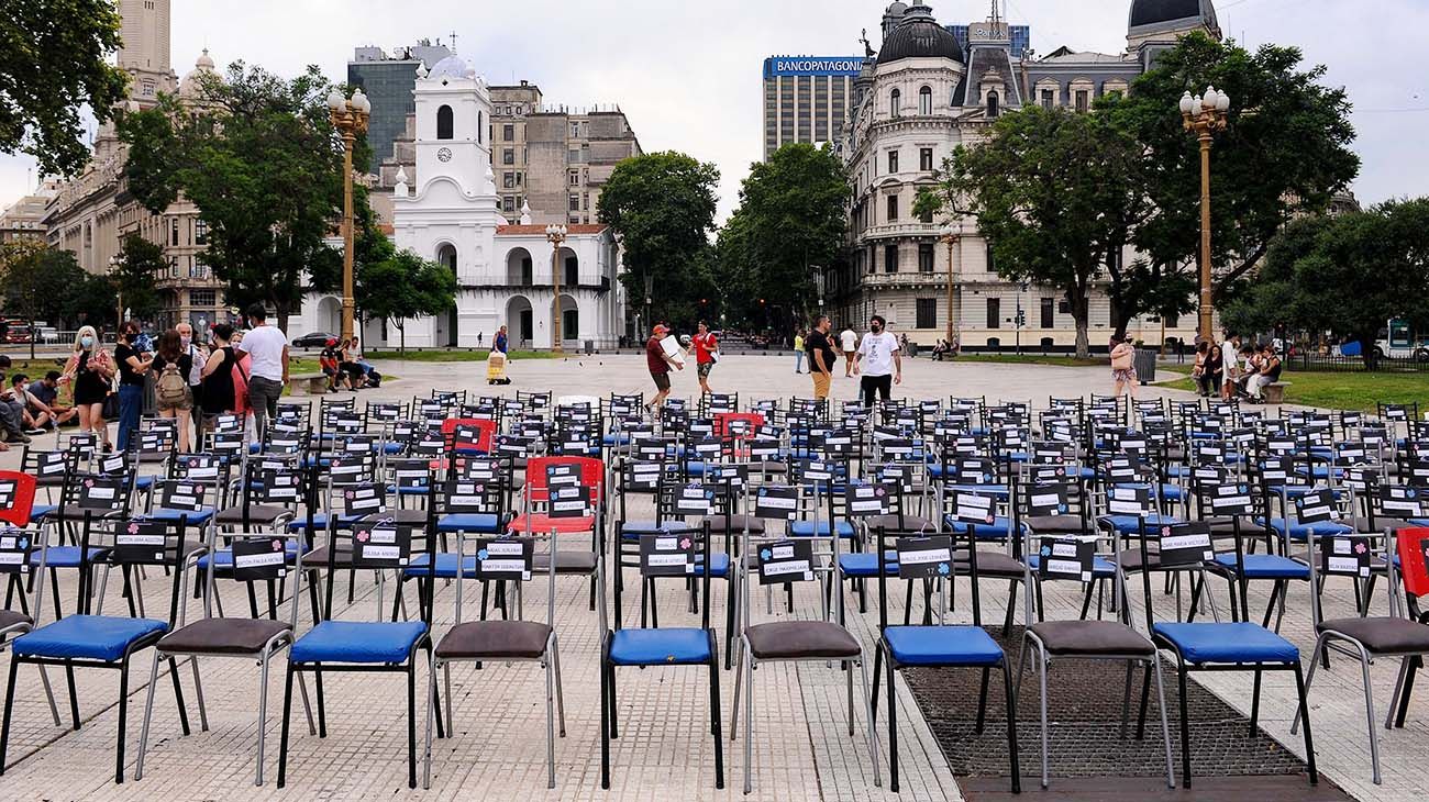 Manifestación por los 17 años del aniversario de la tragedia de Cromañón.