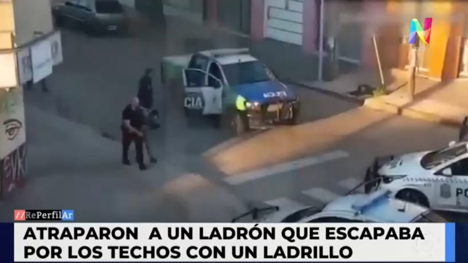 intento de robo de un delincuente en lanús