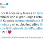 Cristina Perez fuera de Radio Mitre