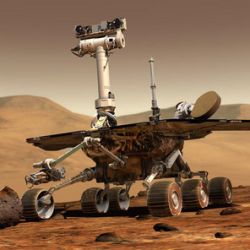 El 4 de enero de 2004, la sonda Spirit llega a Marte y envía las primeras imágenes desde ese planeta