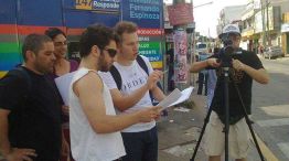 Gustavo Winkler en la filmación de El año pasado en Tapiales 