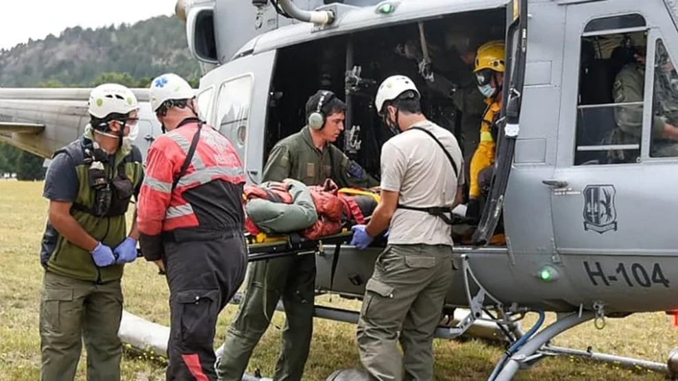 Accidente Volcán Lanín