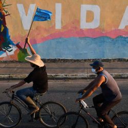 Simpatizantes del candidato de la oposición venezolana a gobernador del estado de Barinas, Sergio Garrido. Federico PARRA / AFP | Foto:AFP