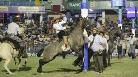 Promediando las primeras fechas del Festival de Doma y Folklore de Jesús María, hubo exhibición de Pato, bandas musicales, shows y la competencia de jinetes.