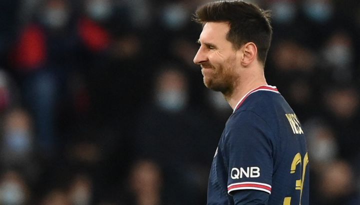 Lionel Messi jugando para el PSG. El rosarino es el futbolista más popular de Francia en búsquedas por internet. // AFP