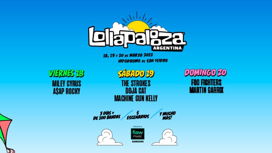 Lollapalooza 2022 se va a transmitir en vivo por Flow