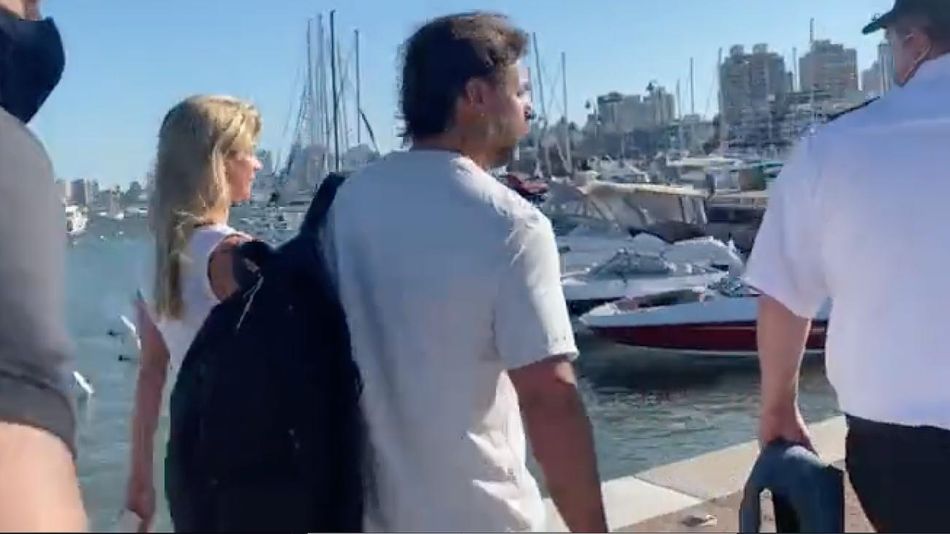 El presidente de Uruguay Luís Lacalle Pou y su esposa en Punta del Este 20220114