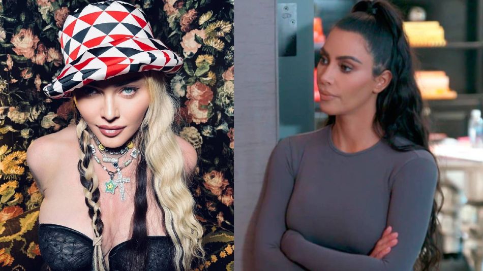 Madonna traicionó a Kim Kardashian al reunirse con Kanye West y Julia Fox