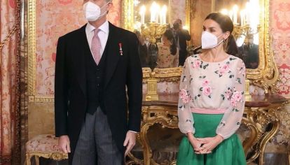 Letizia Ortiz sorprendió con un outfit Valentino de la reina Sofía